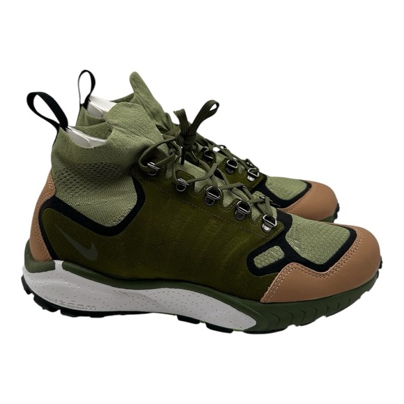 Nike Air Zoom Talaria Mid Flyknit Premium Shoes Mens 10.5 Palm/Legion Green FK - Picture 2 of 14